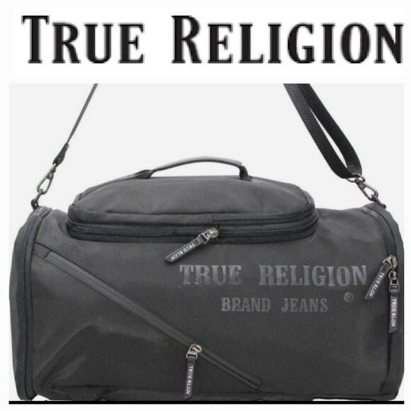 True Religion Switch Convertible Duffel Bag- Black - Picture 1 of 14